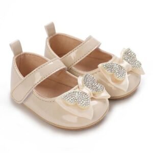 Fashion Princess Party Shoes Girl Baby Leather Comfortable Flat Bottom Walking Shoes Suitable For Spring And Autumn
