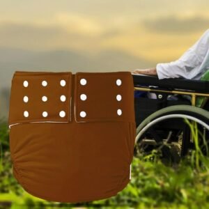 Adult Cloth Diaper Reusable Incontinence  Nappy Bariatric Brown