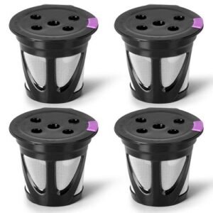 Reusable K Cups For Keurig, 4-Pack Universal Refillable K CUP Coffee Filters, For Keurig Supreme Multistream Series Spare Parts