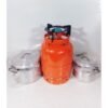 5kg Camping Gas Cylinder With Black Sitter And Set 4 Pot
