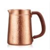 1pc 400ml pure copper hand made Eming Milk Pitcher/Jug Latte Art Pitcher tea cup for barista