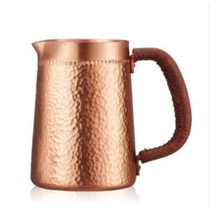 1pc 400ml pure copper hand made Eming Milk Pitcher/Jug Latte Art Pitcher tea cup for barista