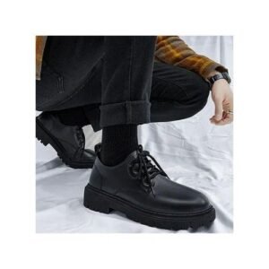 (Black)Summer High-Grade Dr. Martens Boots British Formal Wear Business Wedding Bridegroom Leather Shoes Men's Height Increasing Leathe ACU
