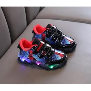 Quality Kids Unisex Boys And Girls LED Sneakers-black