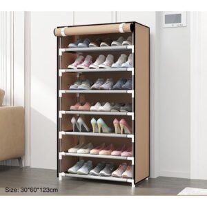 7-layer Shoe Rack Shelf With Fabric Cover