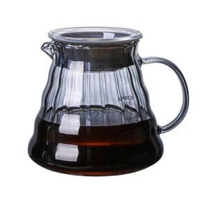 Pour Over Coffee Set V60 Dripper 500Ml Coffee Server Gl Funnel Drip Coffee er Filter Brewing Cup W/ Wood Holder