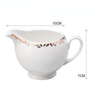 Sugar & Creamer &Milk Pots Pitcher Ceramics Seasoning Jar Creamer Container Cup Tableware White Kitchen Tools