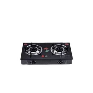 LG Quality THICK GLASS DOUBLE BURNER GAS COOKER