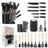 25pcs Marble Silicon Nonstick Kitchenware Utensils+Free Gift