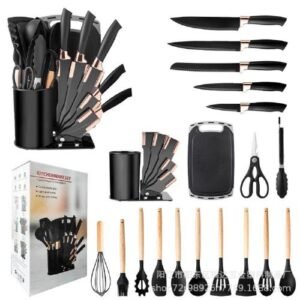 25pcs Marble Silicon Nonstick Kitchenware Utensils+Free Gift