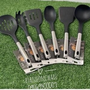 6pcs Strong Silicon Non-Stick Cooking Spoon Set