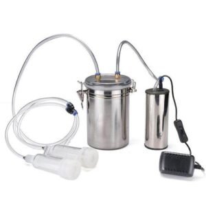 2L 1/2 Gal 2 Teats Goat Milker Electric Sheep Milking Machine Stainless Steel Australian Regulations