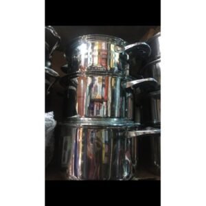 Stainless Steel Stockpot Set Gem Range Quartz 3Pc