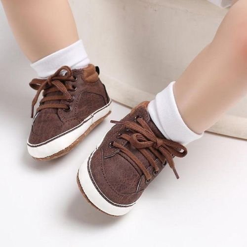 Baby Shoes For Boys Aged 0-1 Spring And Autumn Soft Fabric Sole Anti Slip And Wear-resistant Sneakers Shoes Classic And Versatile Up Walking Shoes