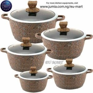 SQ Professional 5 Set Diecast Non-Stick Stockpot-Made In The United Kingdom