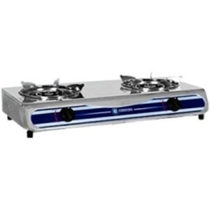 Haier Thermocool 2 Burner ThermocoolStainless Steel Table Gas Cooker - Silver