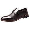 (Brown)Luxury Men Leather Shoes Crocodile Pattern Waterproof Mens Business Dress  Male Wedding Footwear Man Casual Social ACU