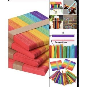 50Pcs Popsicle Stick Multipurpose Homemade-Light