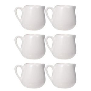 6pcs Ceramic Milk Jug Afternoon Tea Cafe Barista Coffee er Tools Milk Pitcher Cup Gravy Boats Sauce Container Tableware