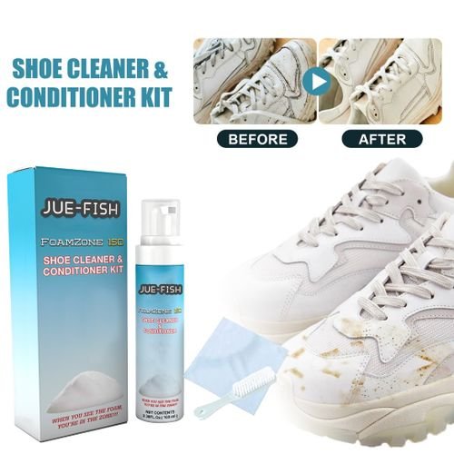 Foam Shoe Cleaner Kit For Stains, Yellow Edges -Fast Remover