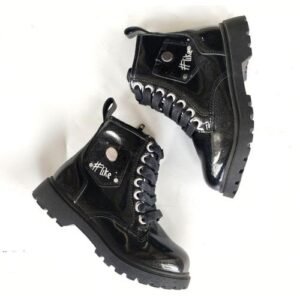 Girl's Glitters High-top Boot - Black