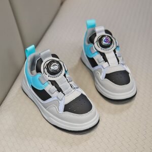 Teen Children's Leather Sports Shoes Casual Running -Black