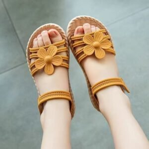 Cute Girls Summer Princess Sandals Toddler Kid Velcro Soft Sole Slippers Shoes