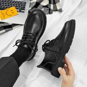 Spring High-Grade Dr. Martens Boots British Style Formal Wear Business Wedding Bridegroom Leather Shoes Men's Big Head Workwear ACU