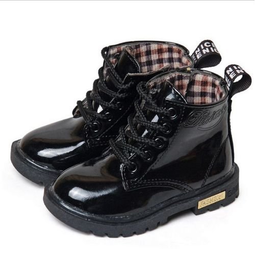 Winter Children Warm Shoes Kids Male Waterproof Martin Boots Cotton Boots