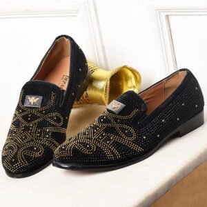 Depally Men BEE UP Stone Designers Shoe Black/GOLD