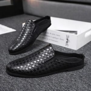 Men's Casual Trend Outdoor Fashion Half Slippers-Black