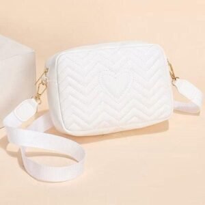 Women Crossbody Bag Leather Shoulder Bags For Ladies Handbags White