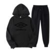 2023 Autumn Umbro Hooded Sweatshirt Suit Men Women Streetwear Casual Clothing Print Jogging Hoodiessweatpants Two Pieces Sets