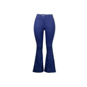 High Waist Ladies Palazzo Jean Blue