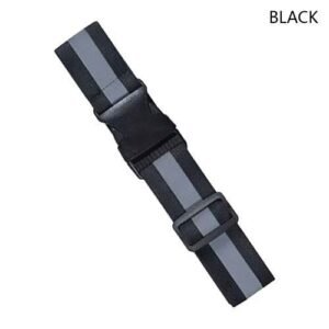 Xtreme (Black,)Unisex Highly Reflective Bands For Wrist Adjustable Arm Straps Reflective Belts For Running High Visible Night Safety Gear Belt MAA