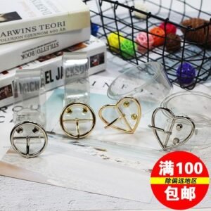 Fashionable All-Match Resin Plastic Fully Transparent Belt Circle Buckle Heart Buckle Women's Belt Jeans Students' Accessories