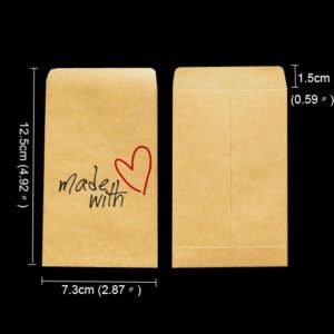 50pcs Mini Kraft Paper Bags For Gifts Unicorn Thank You