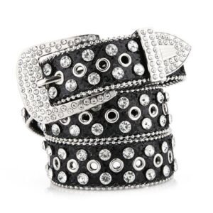 (Black)Adult Rhinestones Belt For Dress Crystals Diamond Waist Belt Shinning Rhinestones Wide Waist