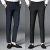 2In1 Men's Smart Corporate Quality Trousers - Black +Navy Blue