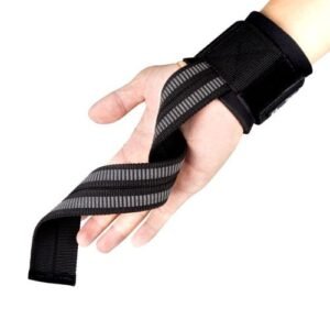 (Black-1Pair)1Pair Weight Lifting Straps With Wrist Support - Wrist Straps For Weightlifting -Superior Deadlift Straps & Workout Wrist Wraps MAA