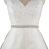 Wedding Dress Belt Sash With Crystal For Formal Occasion Bride Gown M1