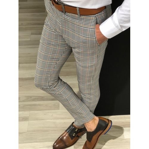 Hot Selling Office Business People Formal Long Pants Men's Pants New Three Styles Pattern Checked Pants Casual Casual Size