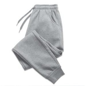 Light Grey 2023 Men Women Pants Autumn and Winter Mens Casual Fleece Sweatpants Soft Sports Pants Joing Pants S~4Xl