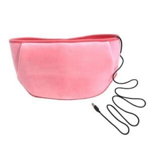 USB Electric Heating Waist Belt Adjustable Lumbar Heating Pad Comfortable Warming Lumbar Belt for Menstrual Cramp Lumbar
