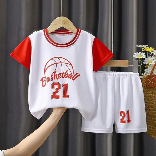 Ball Clothes Suit Summer Sleeveless Vest Shorts Kids cksuit Thin Breathable Children's Basketball Sports Sets Boys