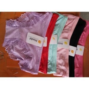 6PIECES Ladies COTTON AND LACE Panties