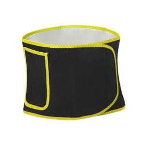 (Yellow)Sports Sweating Waistband Body Sculpting Running Fat Burnin Yoga Waist Protection Swea JIN