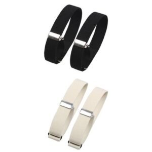 4 Pieces Fashion Mens Shirt Sleeve Holder Elasticated Armbands Women