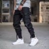 Jones Wears Hip Hop Streetwear Black Cargo Pant