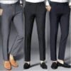 3 In 1Diamon Smart Trousers For Men - Black,  Blue & Grey